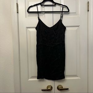 Obey sleeveless satin slip mini dress